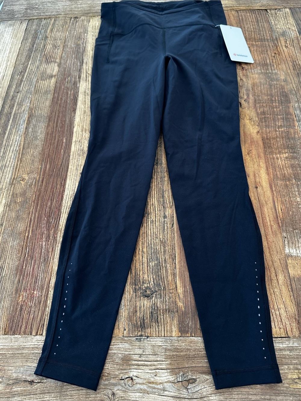 lululemon athletica Black Performance Leggings with Branded Tag